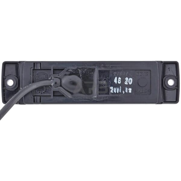 LED žymeklio lemputė, 1.20W, stačiakampis, 24V, raudona, 130x32x1 LED, Hella 2TM008645951 3