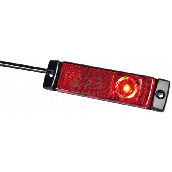 LED žymeklio lemputė, 1.20W, stačiakampis, 24V, raudona, 130x32x1 LED, Hella 2TM008645951 5 LED žymeklio lemputė, 1.20W, stačiakampis, 24V, raudona, 130x32x1 LED, Hella 2TM008645951 5