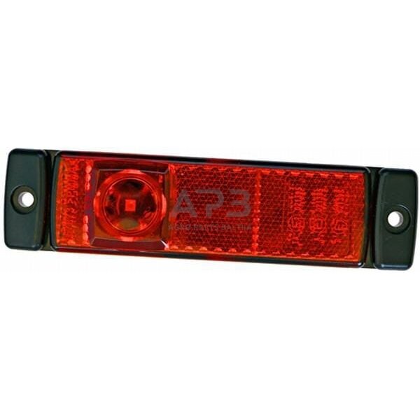 LED žymeklio lemputė, 1.20W, stačiakampis, 24V, raudona, 130x32x1 LED, Hella 2TM008645951 6