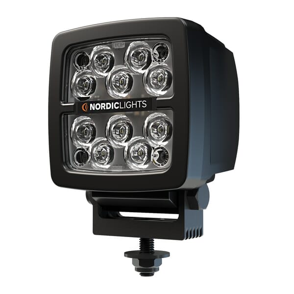 LED darbo žibintas kvadratinis 42W, 400lm, 12/24V, 10 LED
