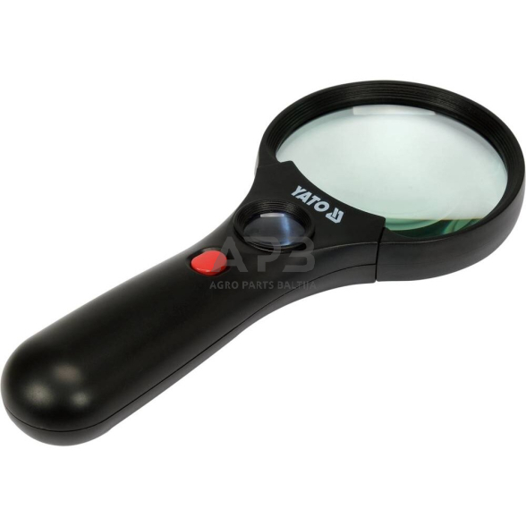 Lupa 3.5X/45X padidinimas su apšvietimu Lupa 3.5X/45X padidinimas su apšvietimu