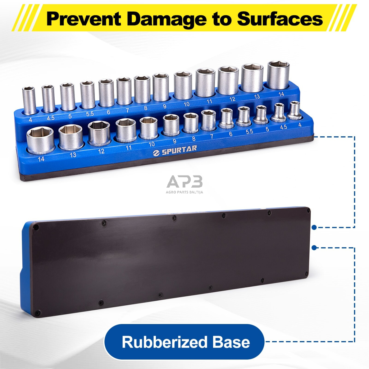 Magnetinių laikiklių galvutėms rinkinys 3vnt (1/2"+3/8"+1/4") Metrinė sistema 1 Magnetinių laikiklių galvutėms rinkinys 3vnt (1/2"+3/8"+1/4") Metrinė sistema 1