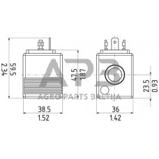 Magnetinė ritė SD9-C13-13D-20W-ASV, SD9C1313D20WASV