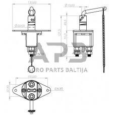 Masės išjungėjas 12/24V, 250A/2500A SW10004KR