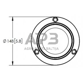 Magnetinis LED oranžinis švyturėlis 12/24V Britax EB5013A