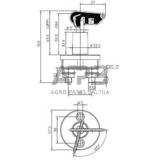 Masės išjungėjas Electro Mecanica Cormar LA500045 2 Masės išjungėjas Electro Mecanica Cormar LA500045 2