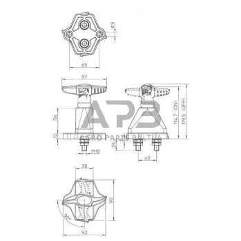Masės išjungėjas Electro Mecanica Cormar LA500075 2 Masės išjungėjas Electro Mecanica Cormar LA500075 2