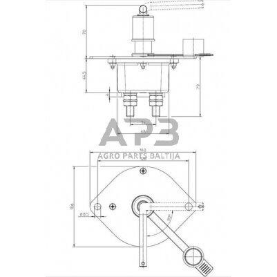 Masės išjungėjas Electro Mecanica Cormar LA500009 2 Masės išjungėjas Electro Mecanica Cormar LA500009 2