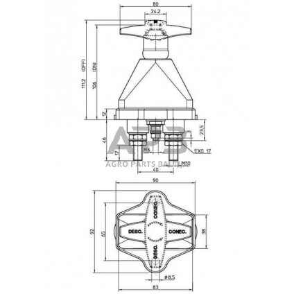 Masės išjungėjas Electro Mecanica Cormar LA500016 2 Masės išjungėjas Electro Mecanica Cormar LA500016 2