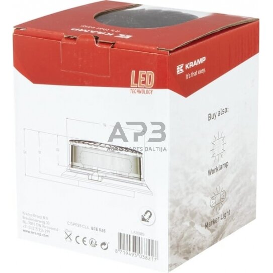 Magnetinis LED oranžinis švyturėlis LA20082 2 Magnetinis LED oranžinis švyturėlis LA20082 2