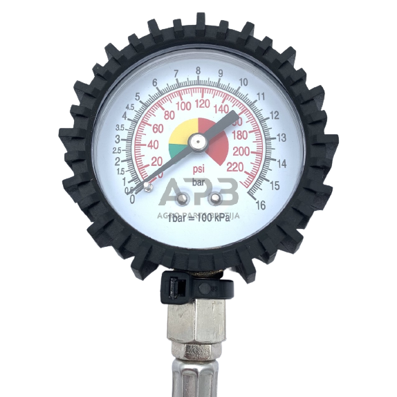 Manometras 0-12bar su žarnele 400mm 3 Manometras 0-12bar su žarnele 400mm 3