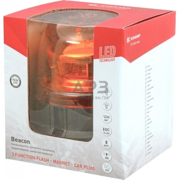 Magnetinis LED oranžinis švyturėlis LA20026 2 Magnetinis LED oranžinis švyturėlis LA20026 2