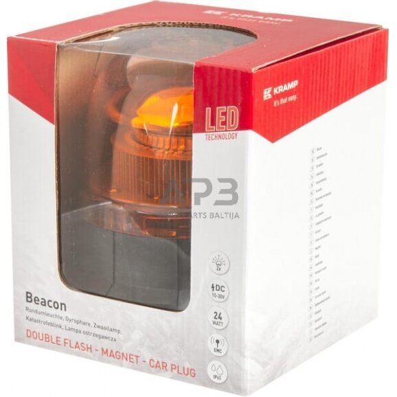 Magnetinis LED oranžinis švyturėlis LA20022 1 Magnetinis LED oranžinis švyturėlis LA20022 1