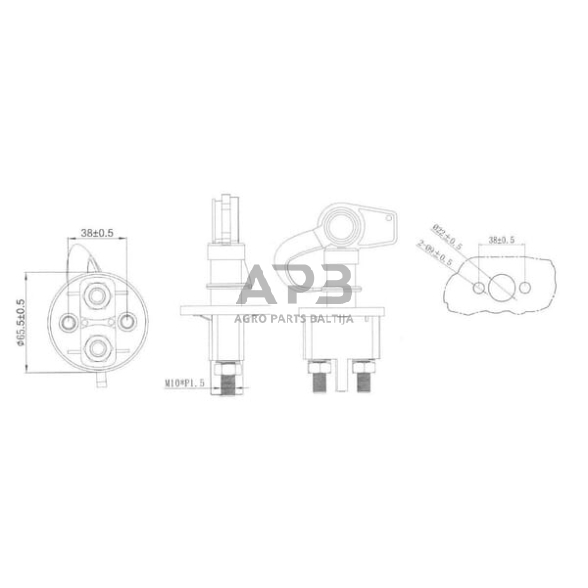 Masės išjungėjas Pneutron 21101003PN 2 Masės išjungėjas Pneutron 21101003PN 2