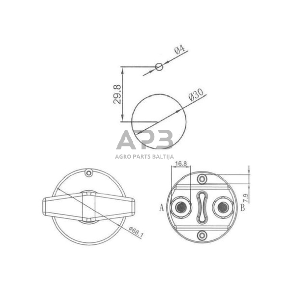 Masės išjungėjas Pneutron 21102006PN 2 Masės išjungėjas Pneutron 21102006PN 2