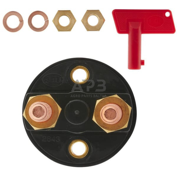 Masės išjungėjas S33, 50A Hella 6EK002843001 2 Masės išjungėjas S33, 50A Hella 6EK002843001 2