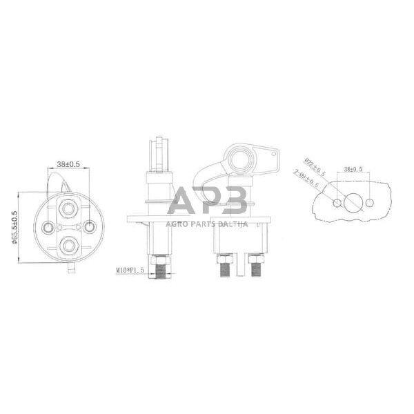 Masės išjungėjas Pneutron 21101003PN 2 Masės išjungėjas Pneutron 21101003PN 2