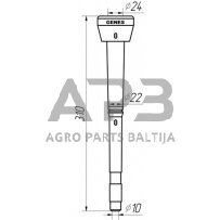 Melžiklis GENES Alfa Laval 960016, Ø 10 mm 1580SGS04 1 Melžiklis GENES Alfa Laval 960016, Ø 10 mm 1580SGS04 1