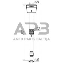 Melžiklis GENES Alfa Laval 960016, Ø 10 mm 1580GS04 3 Melžiklis GENES Alfa Laval 960016, Ø 10 mm 1580GS04 3