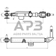Mechaninis stabilizatorius 479,00 mm – 570,00 mm CBM SLF100CBM