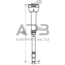 Melžiklis GENES Ø 8 mm 1580SGS03