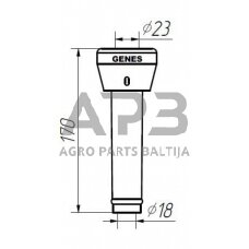 Melžiklis GENES Westfalia 7021.2725.23, Ø 18 mm 1580SGS06KP