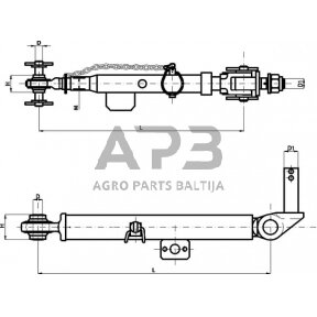 Mechaninis stabilizatorius 375,00 mm – 520,00 mm CBM SLF103