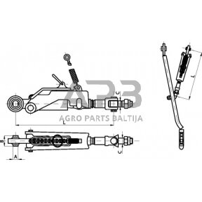 Mechaninis stabilizatorius 385,00 mm – 404,00 mm Vapormatic VPL3262