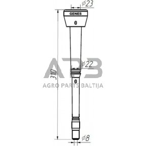 Melžiklis GENES Ø 8 mm 1580SGS03