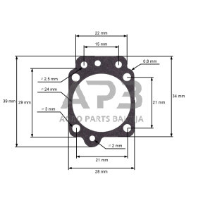 Membranų komplektas trimeriams 26cc, 32cc, 43cc, 52cc