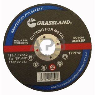 Metalo pjovimo diskas 125x1.0x22.2 41 Metalo pjovimo diskas 125x1.0x22.2 41