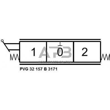 Mechaninis hidraulinis valdiklis 157-B-3171, PVG32157B3171 4