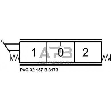 Mechaninis hidraulinis valdiklis 157-B-3173, PVG32157B3173 4