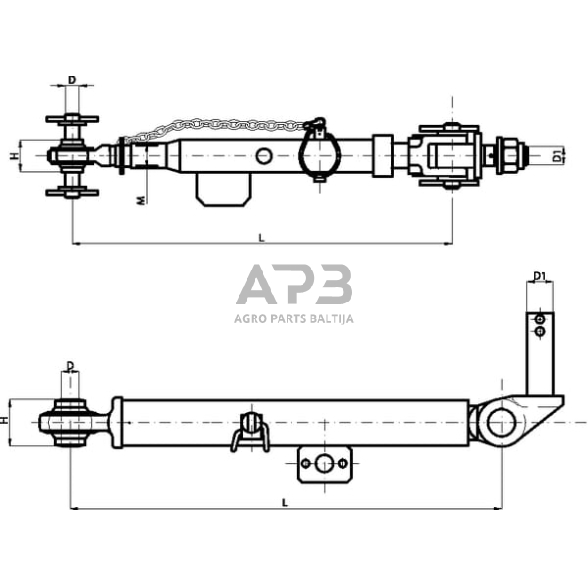Mechaninis stabilizatorius 407,00 mm – 502,00 mm CBM SL8 1 Mechaninis stabilizatorius 407,00 mm – 502,00 mm CBM SL8 1