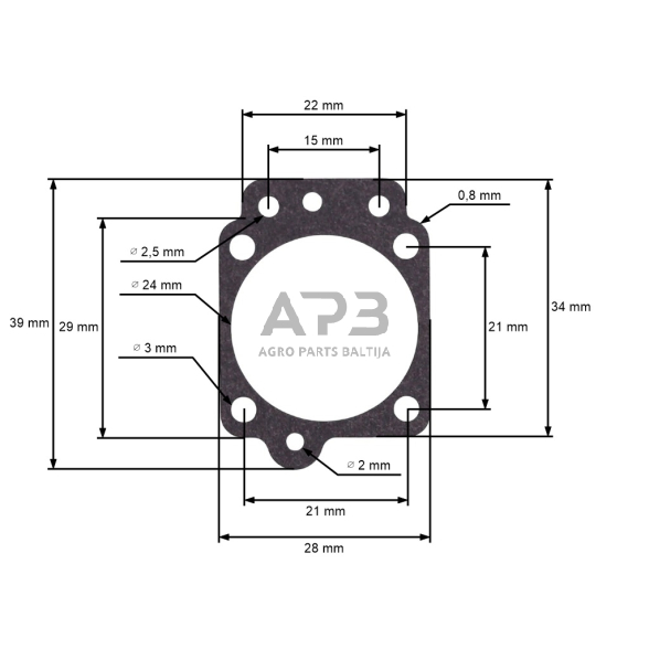 Membranų komplektas trimeriams 26cc, 32cc, 43cc, 52cc 2 Membranų komplektas trimeriams 26cc, 32cc, 43cc, 52cc 2