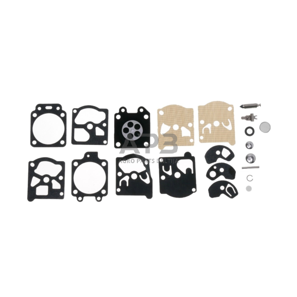 Membranų komplektas Walbro K10-WAT žoliapjovėms Husqvarna 232R, 235R, McCulloch MT300/302, Solo 152, 153 1