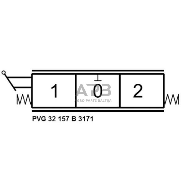 Mechaninis hidraulinis valdiklis 157-B-3171, PVG32157B3171 5