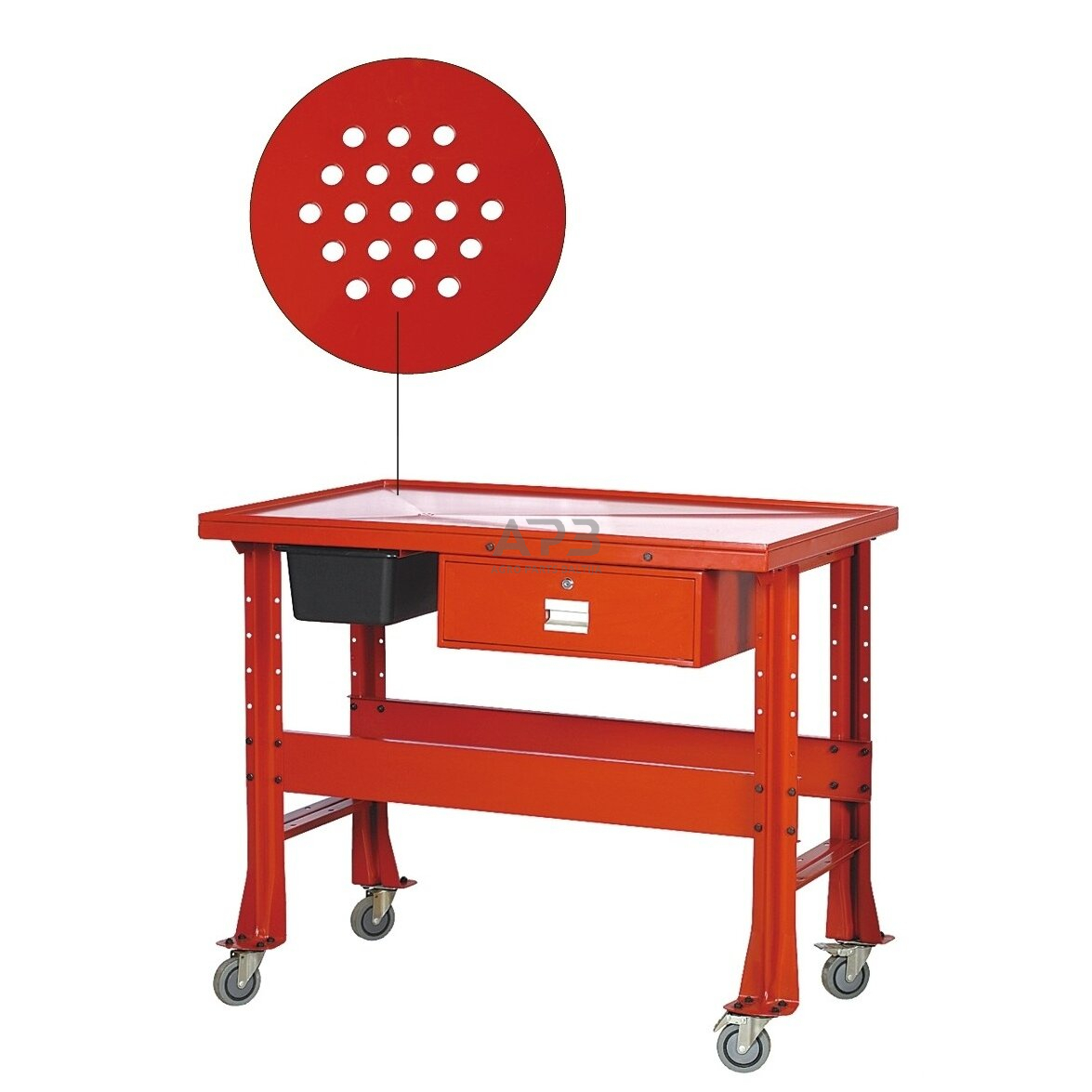 Mobilus darbastalis su skysčių surinkimo talpa 13L (3.5gal) 2 Mobilus darbastalis su skysčių surinkimo talpa 13L (3.5gal) 2