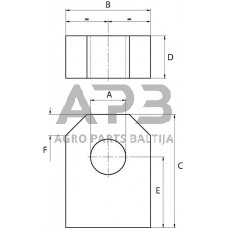 Montavimo juosta 30x20 - 55 – Ø12 DC39BEVQ032
