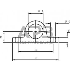 Montavimo laikiklis ø40 TC9040A