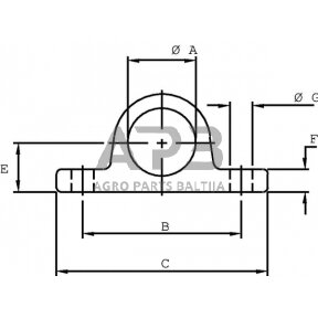 Montavimo laikiklis ø40 TC9040A