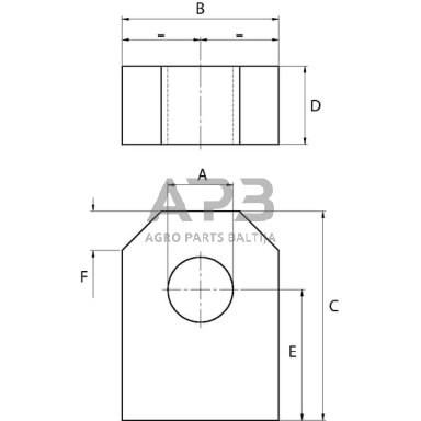 Montavimo juosta 50x30 - 70 – Ø20 DC39BEVQ050