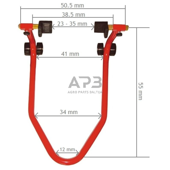 Motociklo stovas galiniam ratui 200kg 3 Motociklo stovas galiniam ratui 200kg 3
