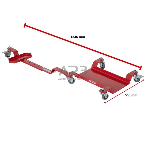 Motociklo transportavimo vežimėlis/platforma 550kg 2