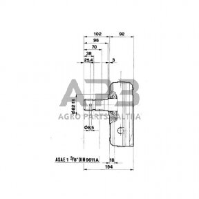 Multiplikatorius, kampinis reduktorius Brorelli GBF30S120 GBF-30-S-1-2.0 (M/Gr3)