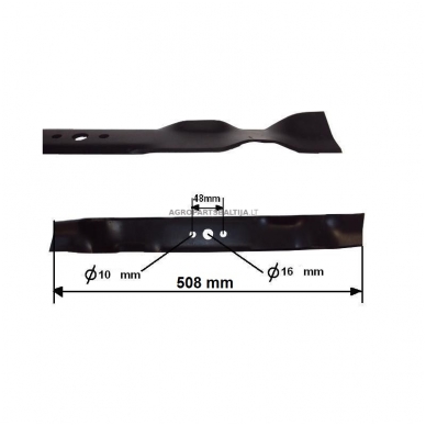 Mulčiuojantis peilis Mcculloch 508 mm pjaunamosios plotis 20 ( 51 cm ) MM3550SM, M3750SM, MM51-450SM, M51-125M 1