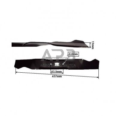 Mulčiuojantis peilis O.K. 457 mm pjaunamosios plotis 18 (45cm) 46 PB, 46 SPB, 46 PO, 46 SPO, 46 SPE 3