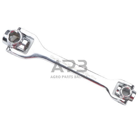 Multifunkcinis raktas vartomomis galvutėmis 8 in 1 (12-19mm) Multifunkcinis raktas vartomomis galvutėmis 8 in 1 (12-19mm)