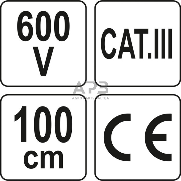 Multimetro laidų ir gnybtų komplektas 2 Multimetro laidų ir gnybtų komplektas 2