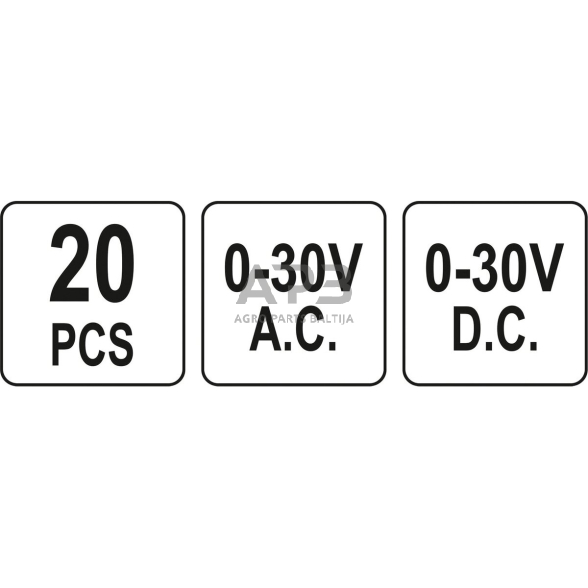 Multimetrų matavimo elementų rinkinys (20vnt) 3 Multimetrų matavimo elementų rinkinys (20vnt) 3